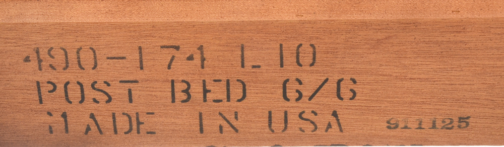 King Size Maple Rope Turned Poster Bed