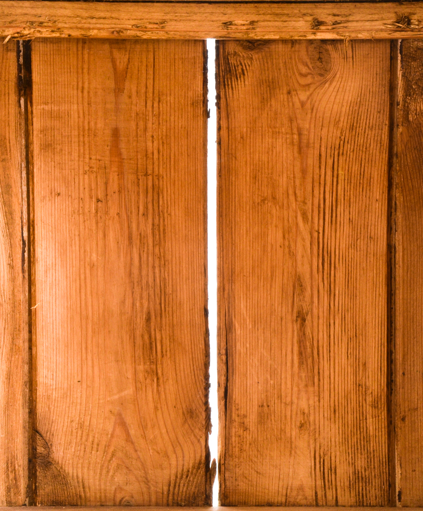 Rustic Pine Wood Bookshelf