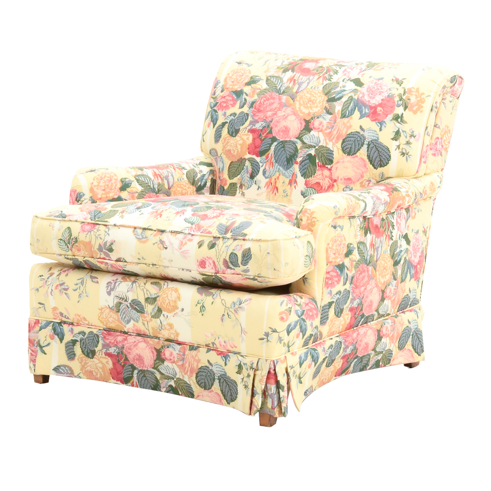 Floral Upholstered Chair