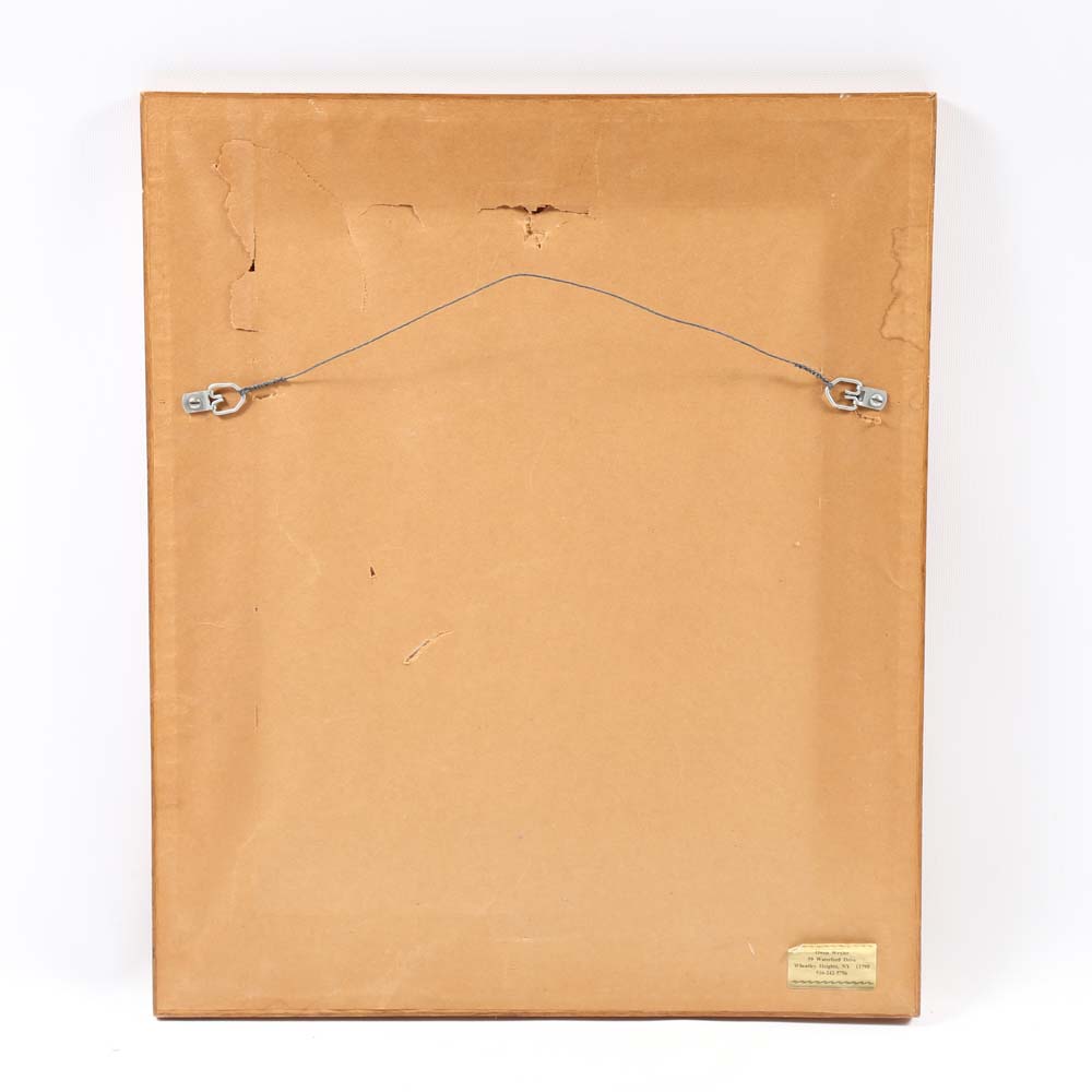 Owen Wexler Watercolor on Paper of Winter Landscape Scene