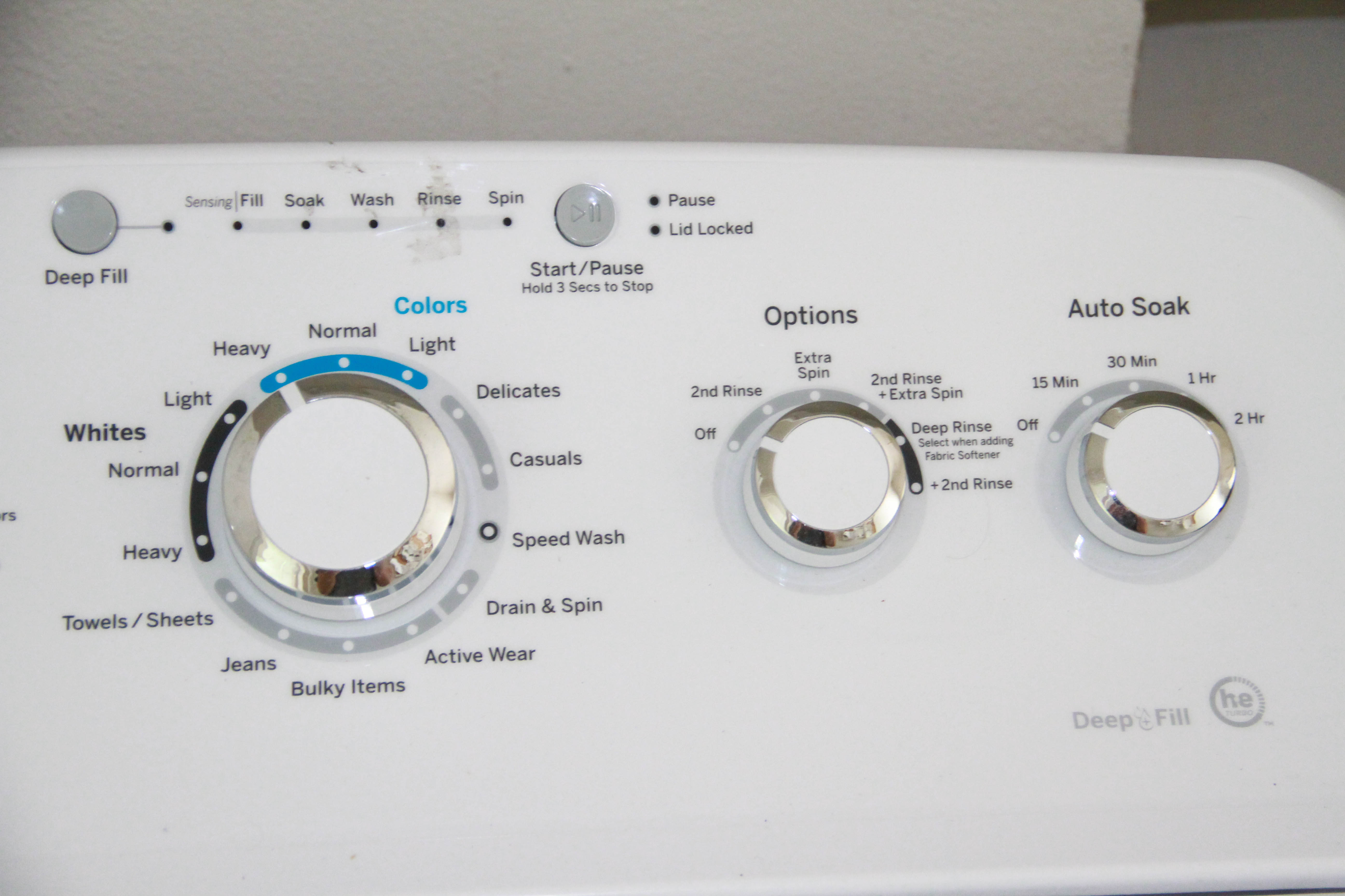 General Electric Deep Fill Washing Machine