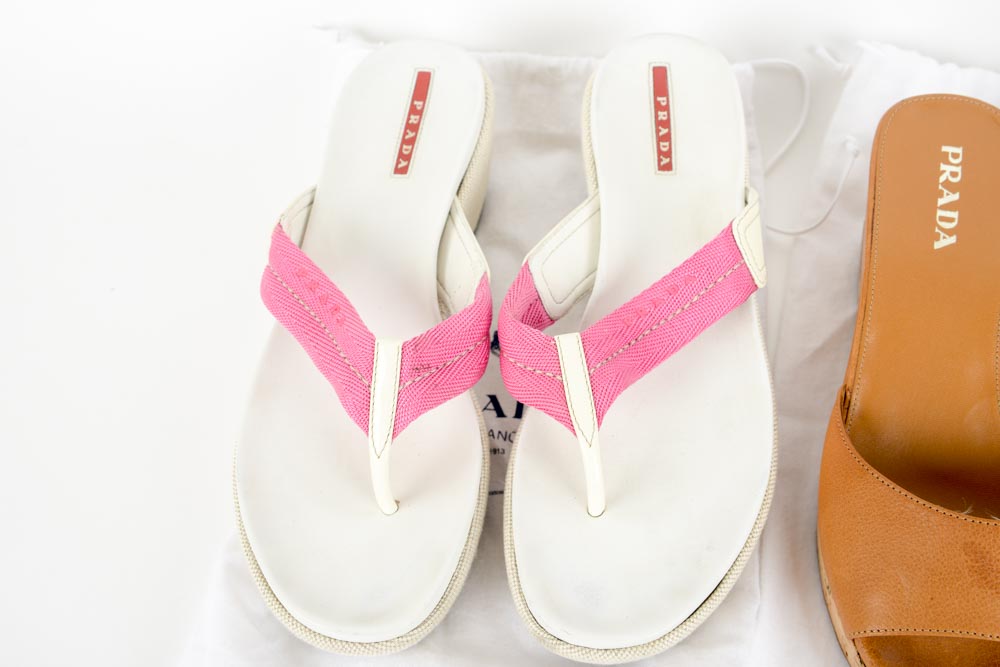 Prada Sandals With Dust Bags