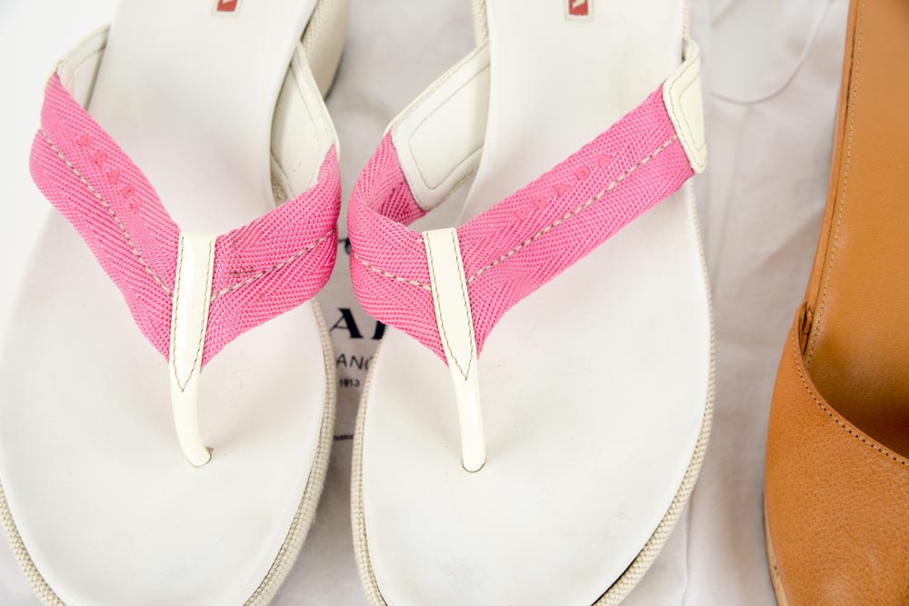 Prada Sandals With Dust Bags