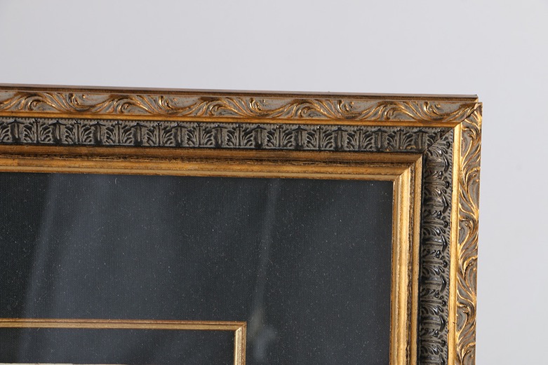 Ornate Porcelain Old Paris Vases and Framed Letter of Provenance