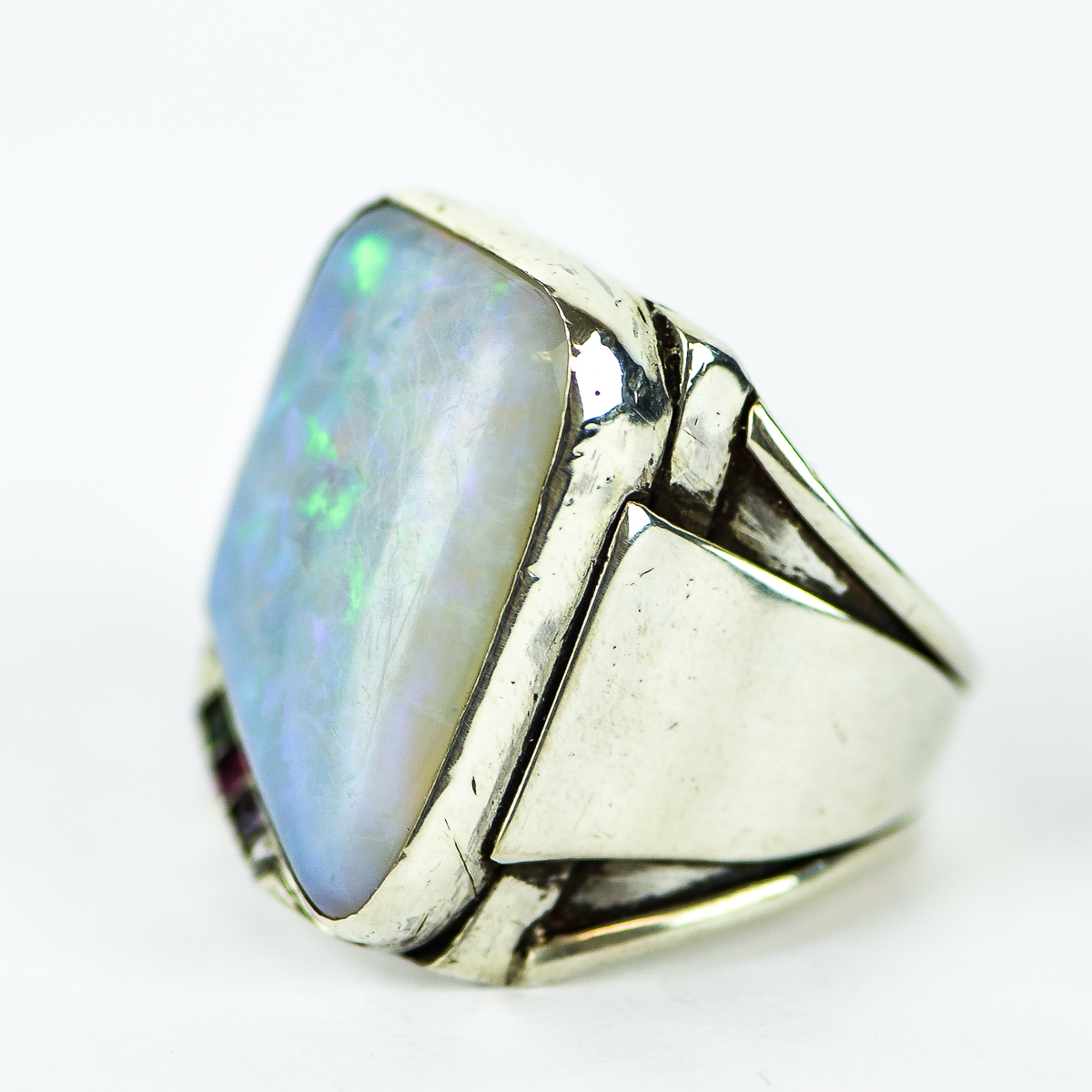 Vintage Doris Cliff Sterling Silver and Multi-Stone Statement Ring