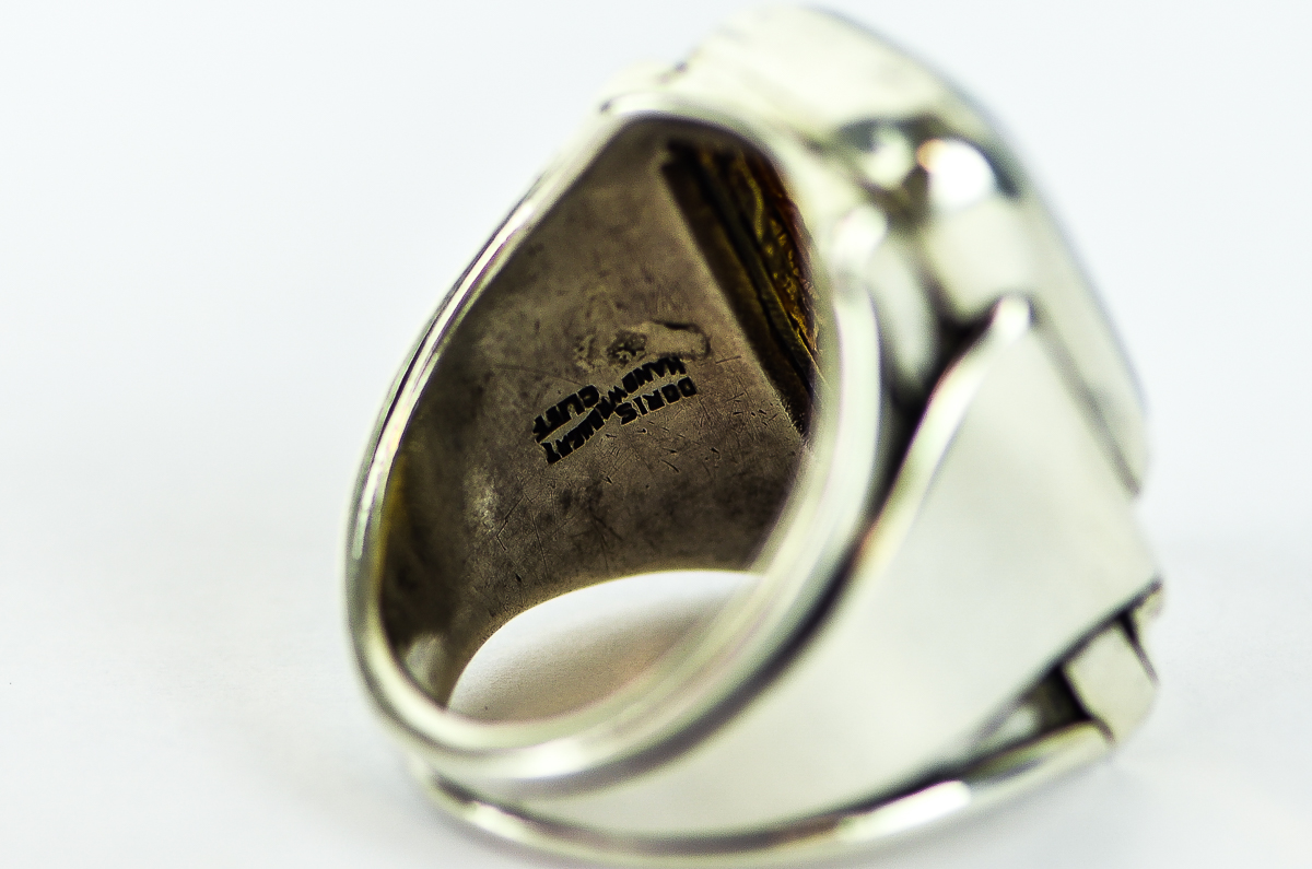 Vintage Doris Cliff Sterling Silver and Multi-Stone Statement Ring