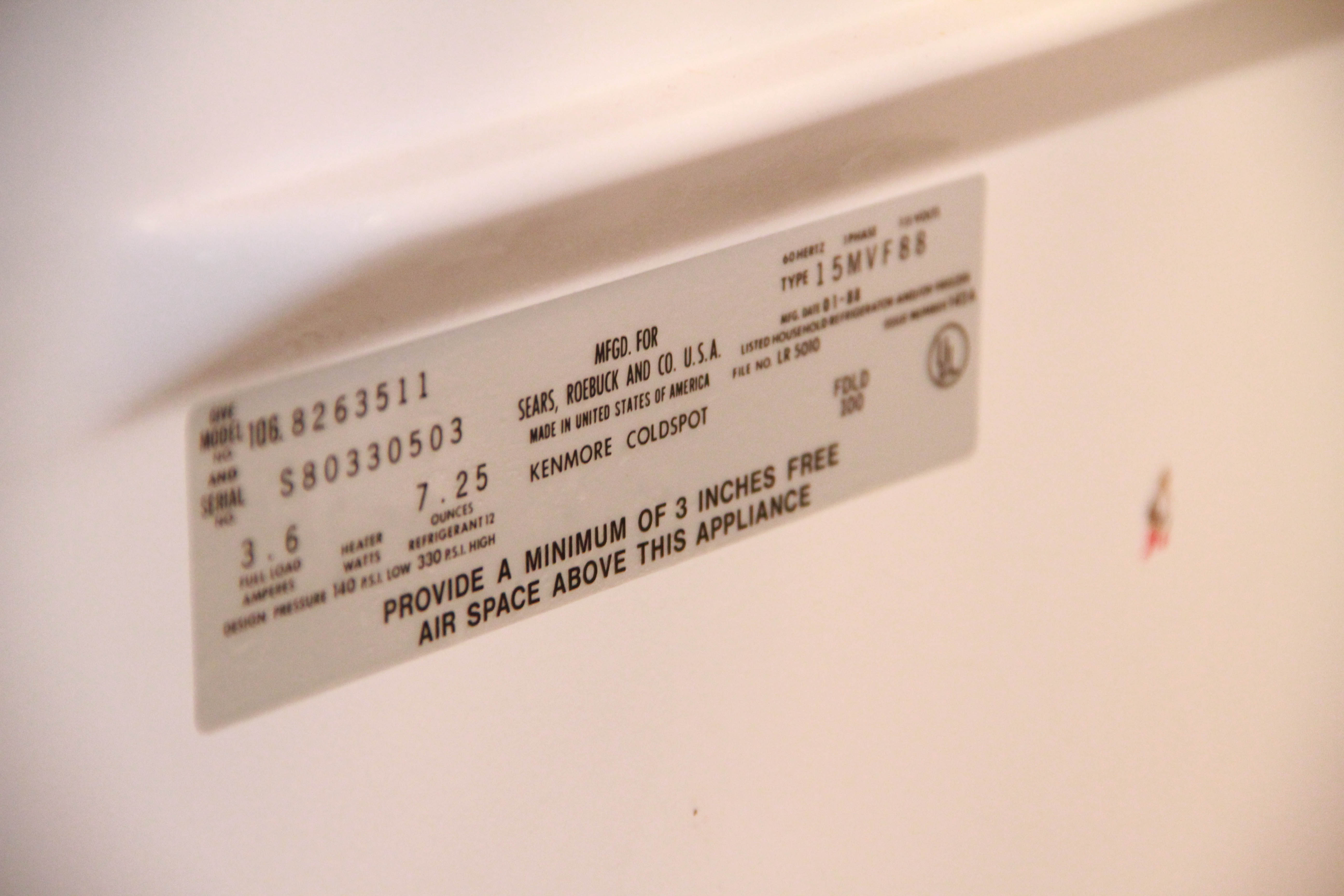 Kenmore Coldspot Upright Freezer