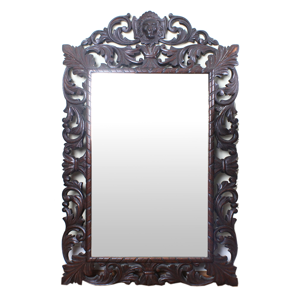 Carved Wood Framed Mirror