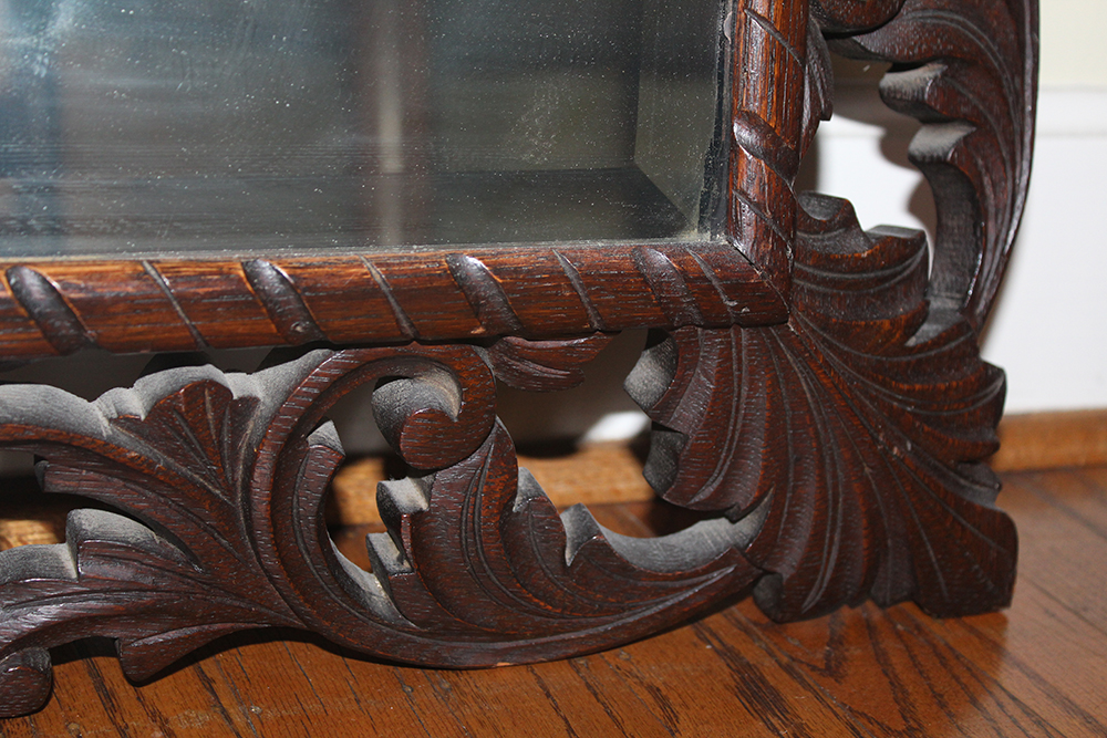 Carved Wood Framed Mirror