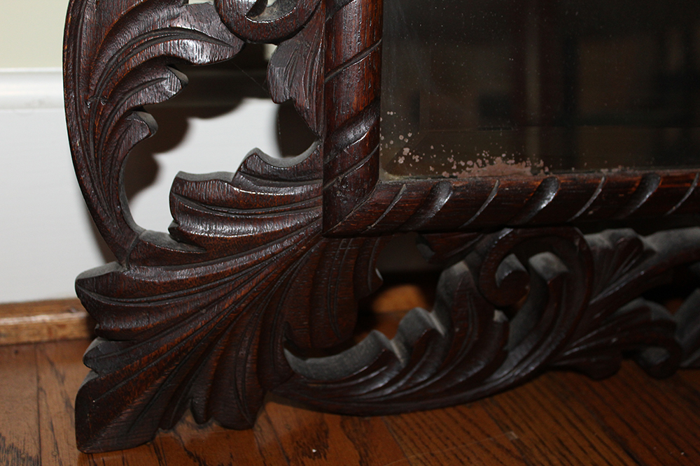 Carved Wood Framed Mirror