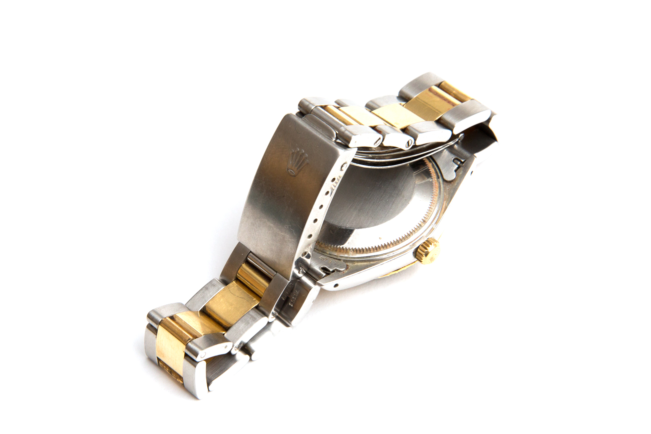 Rolex Oyster Perpetual Date 18K Yellow Gold And Stainless Steel Watch