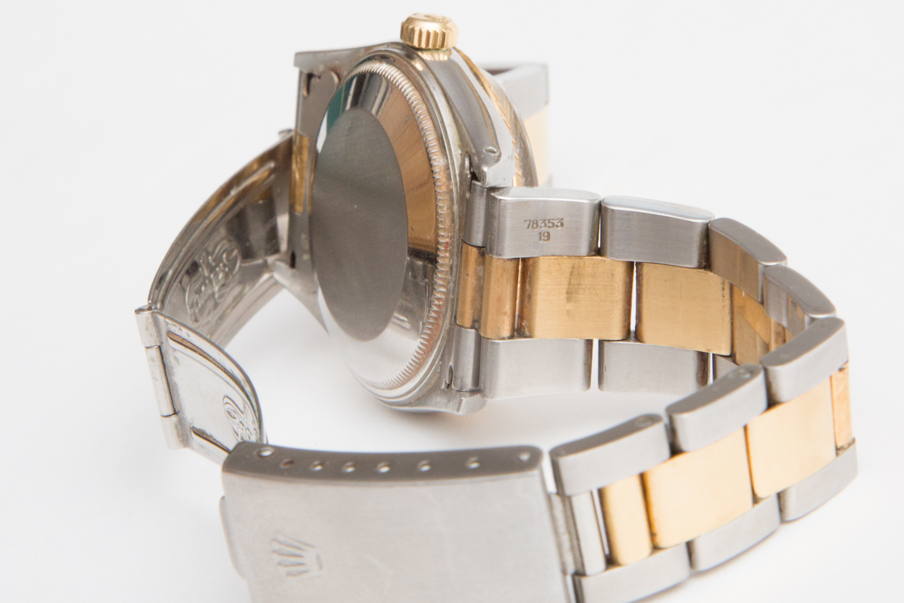 Rolex Oyster Perpetual Date 18K Yellow Gold And Stainless Steel Watch