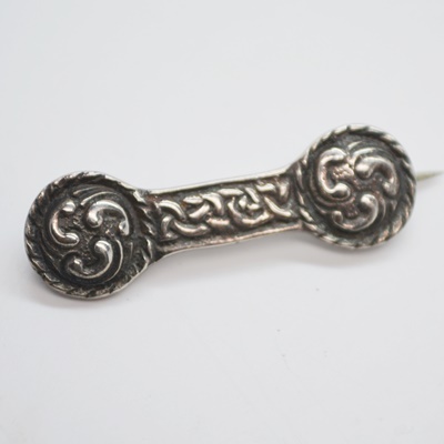 Two Sterling Silver Pendant Necklace and Two Brooches