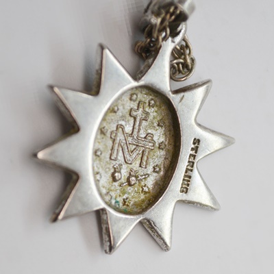 Two Sterling Silver Pendant Necklace and Two Brooches