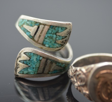 Four Sterling Silver Rings