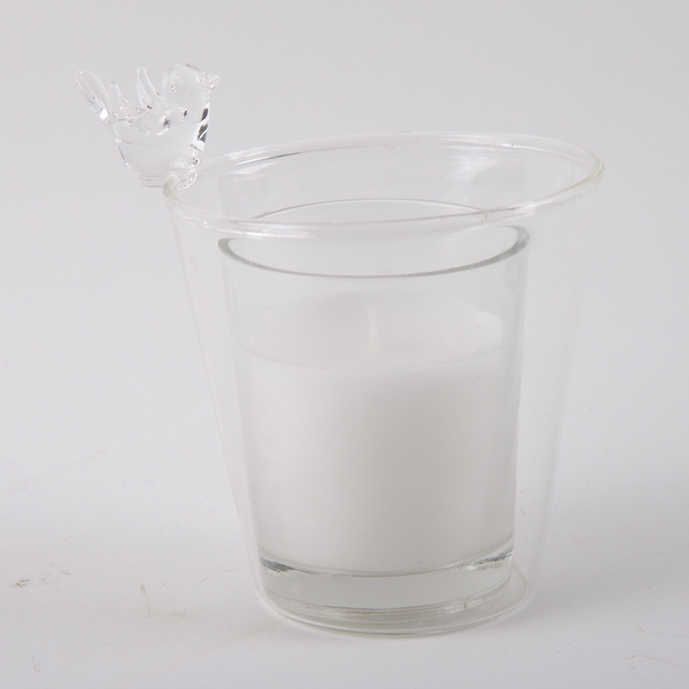 Hand Blown Bird Accent Votive Candle Holders
