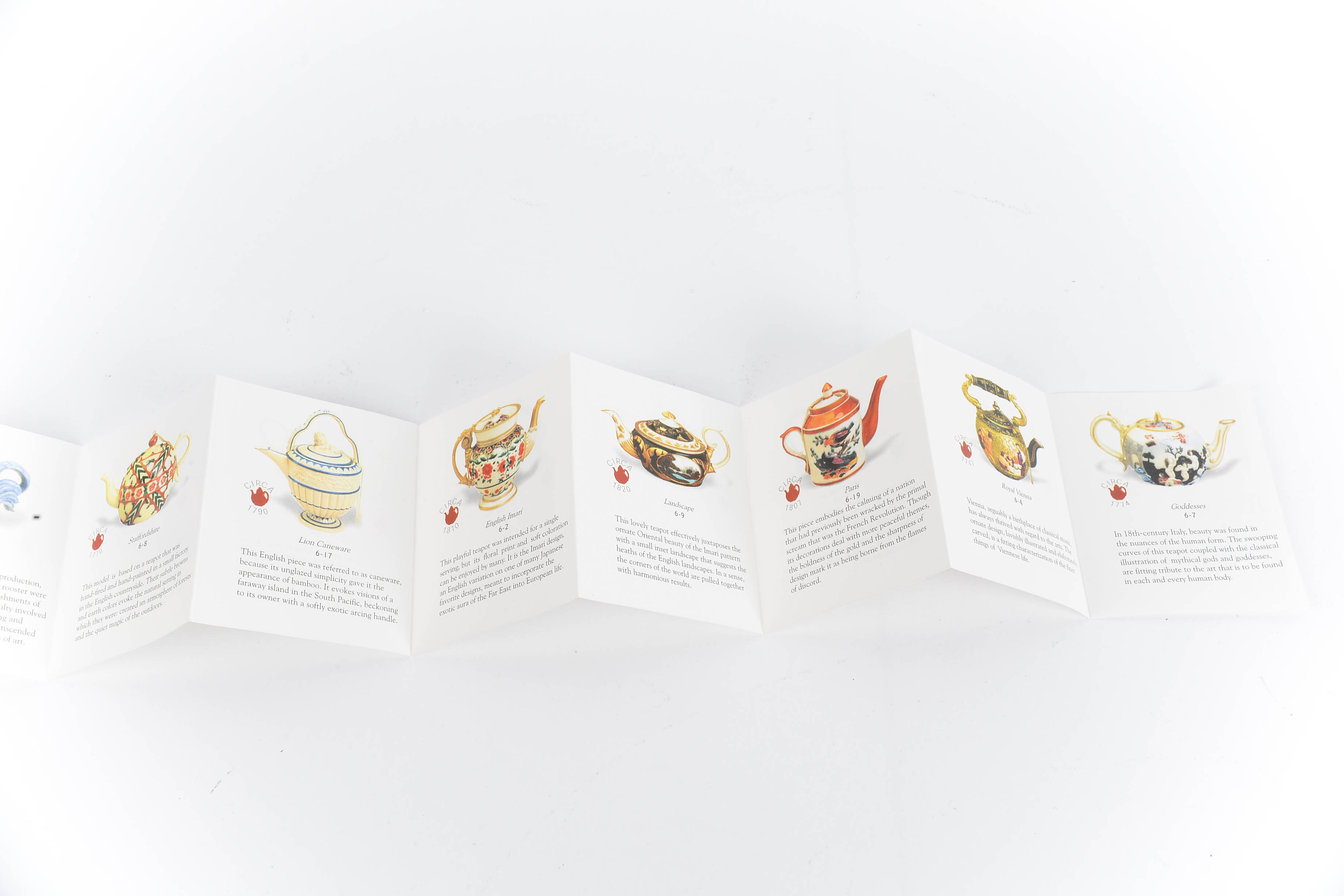 Collection of Nini Hand-Painted Miniature Teapots