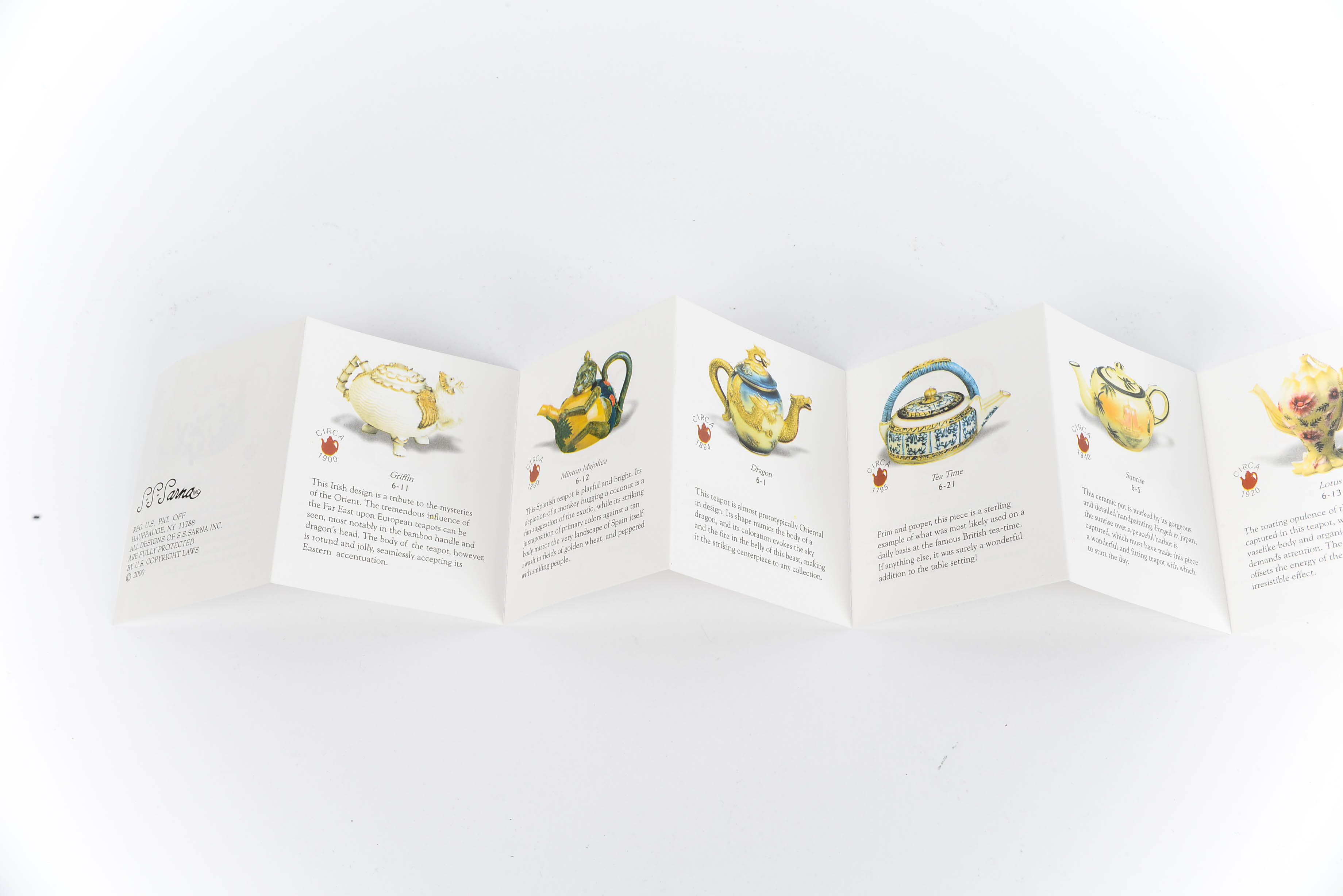 Collection of Nini Hand-Painted Miniature Teapots