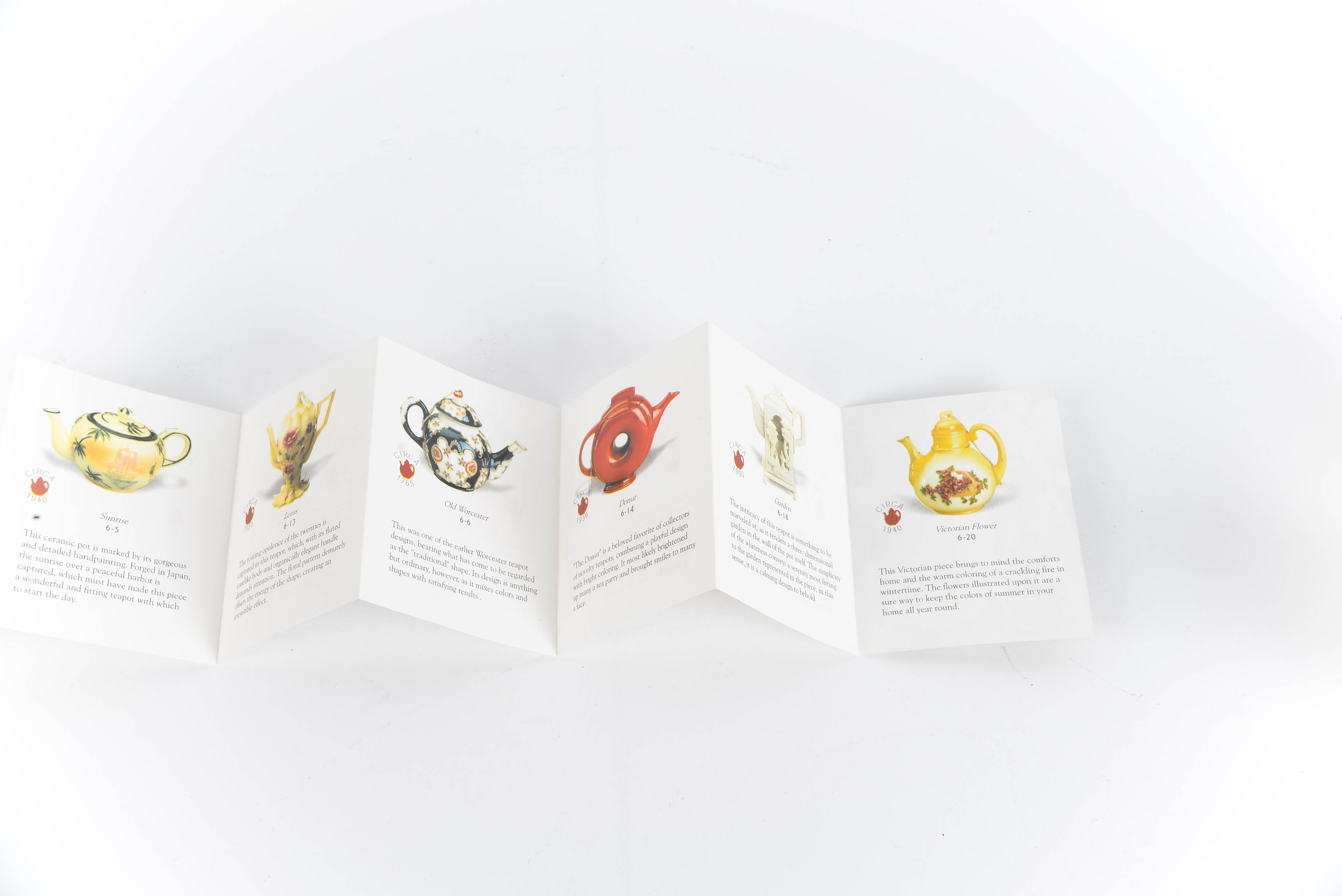 Collection of Nini Hand-Painted Miniature Teapots