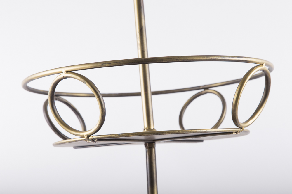 Gold Tone Round Display Stand