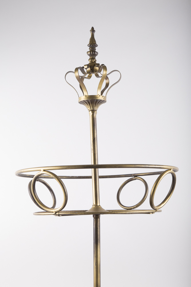 Gold Tone Round Display Stand