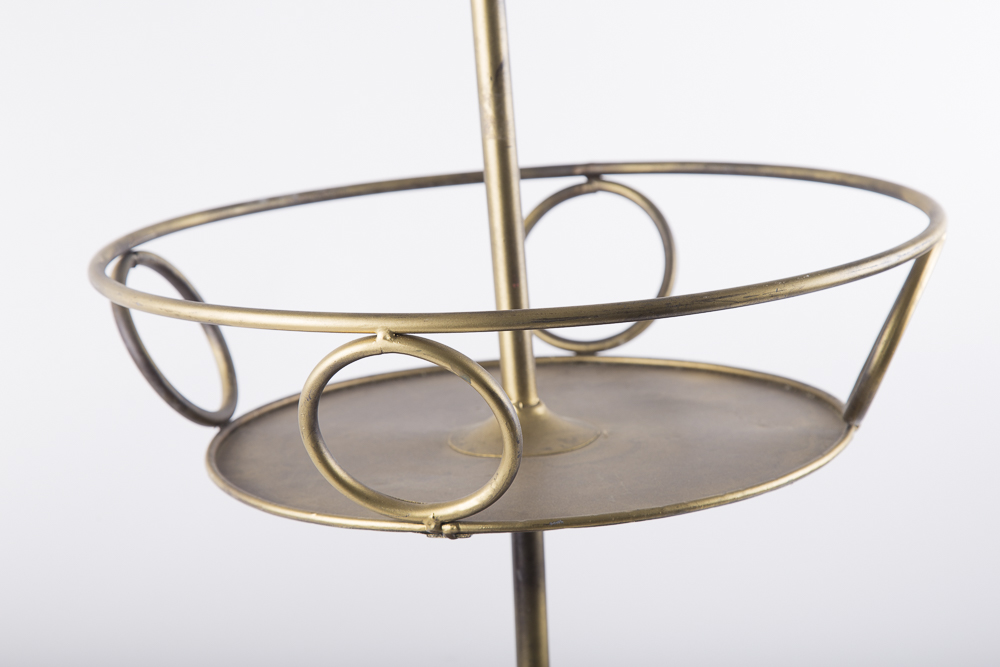 Gold Tone Round Display Stand