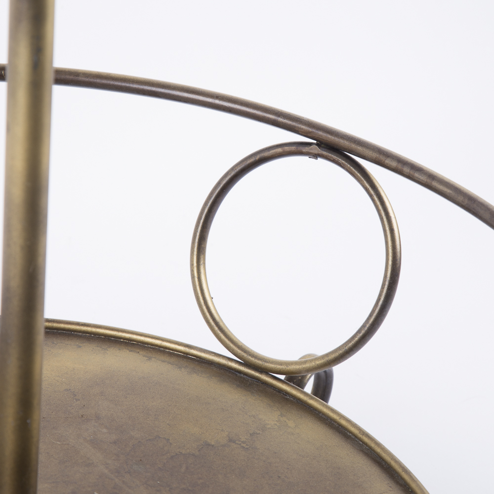 Gold Tone Round Display Stand