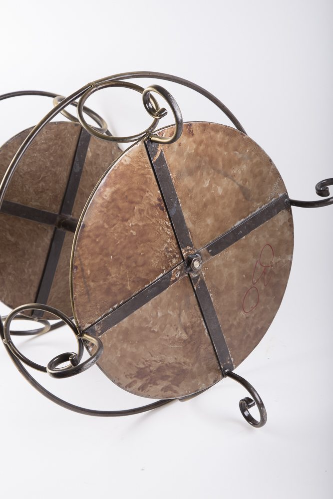 Gold Tone Round Display Stand