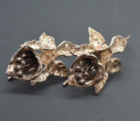 Sterling Silver Dangle Pierced Earrings and Screw Back Clip-On Earrings