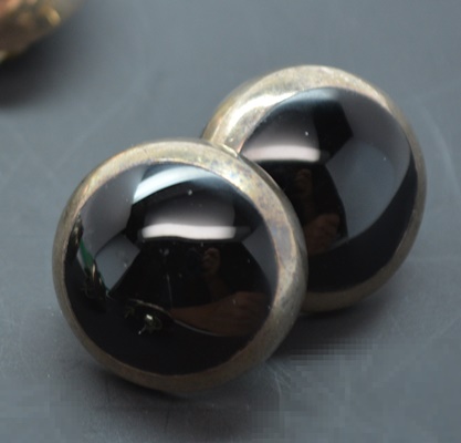 Five Pair Sterling Silver Pierced and Clip-on Earrings