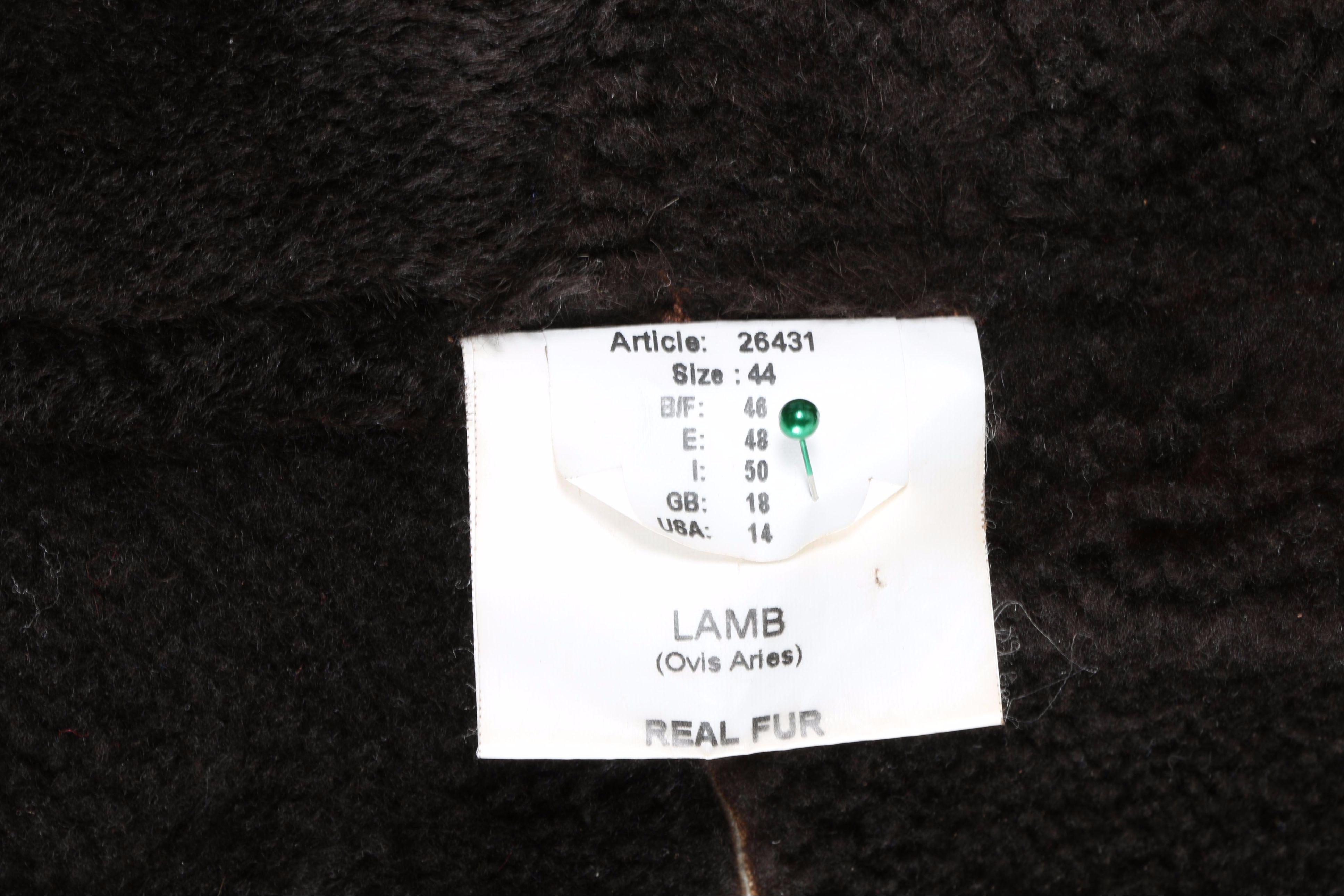 INOCHI Suede and Lamb Coat With Fox Collar