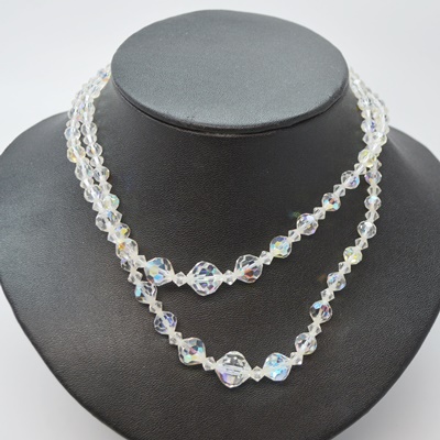 Three Costume Bead and Faux Pearl Necklaces