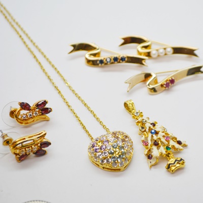 Collection of Gold Tone Jewelry