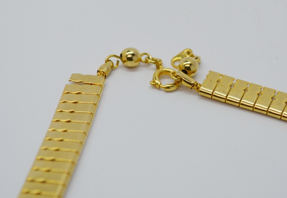 Three Faux Pearl and Gold Tone Costume Necklaces