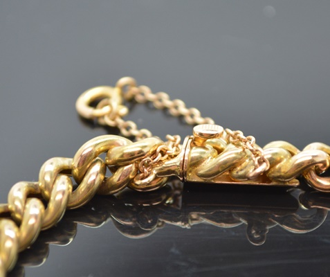 Vintage 14K Yellow Gold Chain Bracelet
