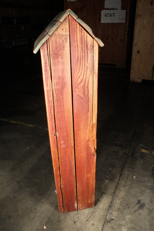 Repurposed Wood Birdhouse Style Cabinet