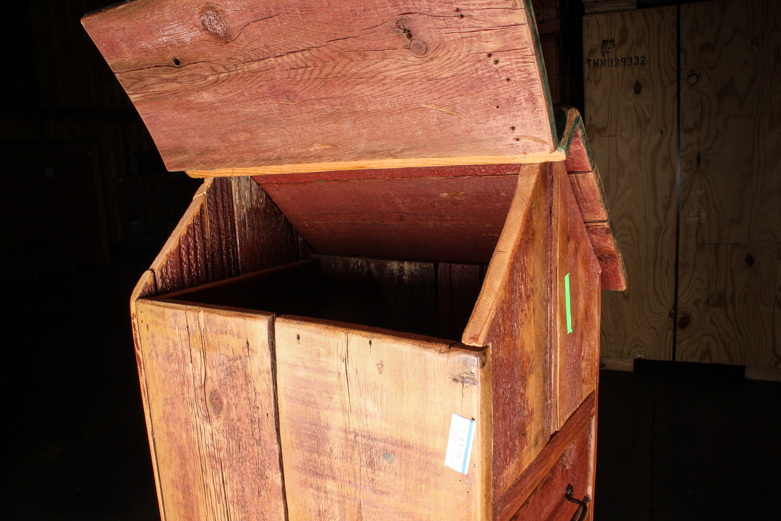 Repurposed Wood Birdhouse Style Cabinet