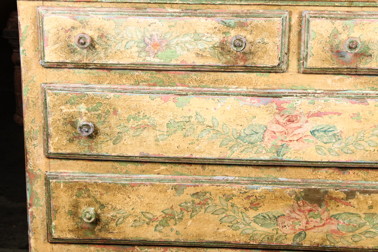 19th Century Hand-Painted Dresser