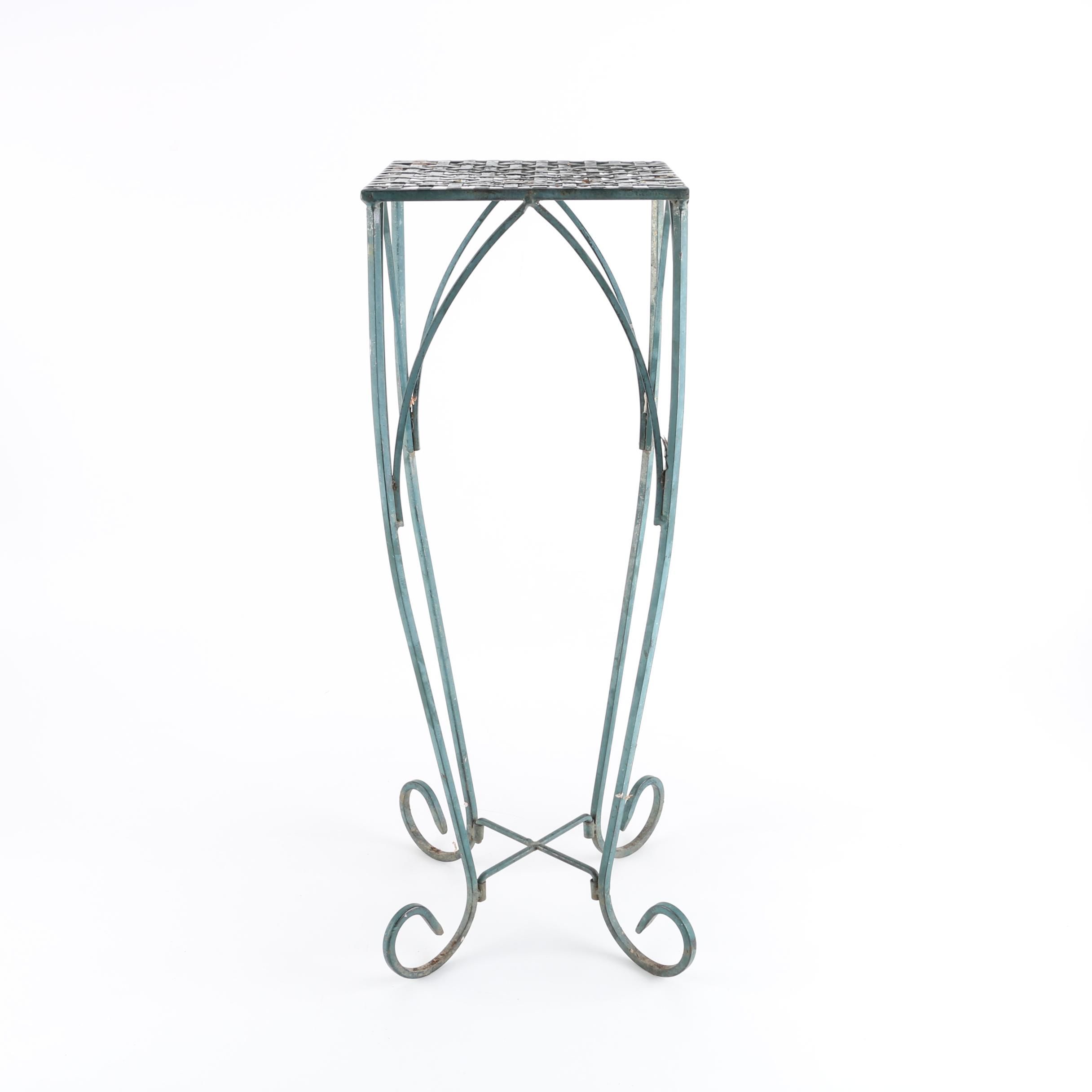 Scrolled Metal Plant Stand
