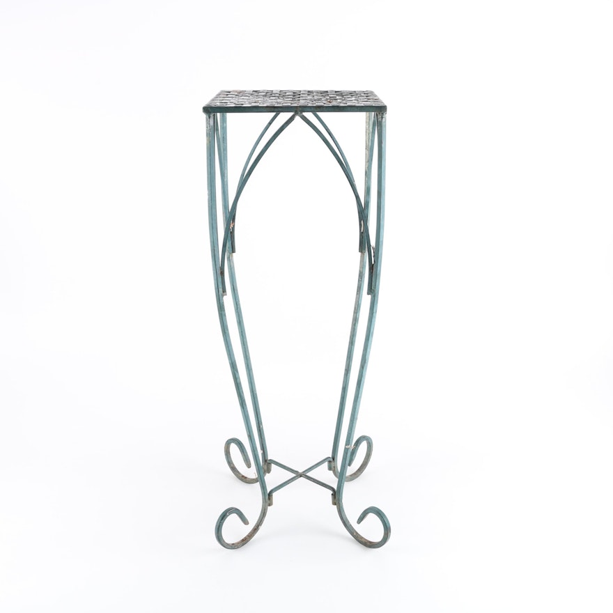 Scrolled Metal Plant Stand
