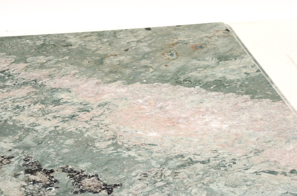 French Industrial Inspired Marble Topped Table