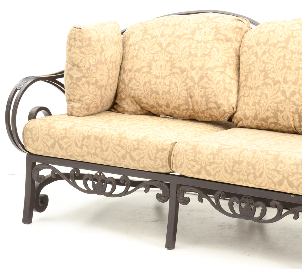 Wrought Iron Patio Sofa