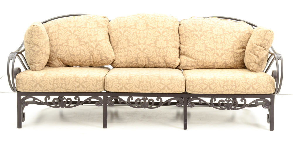 Wrought Iron Patio Sofa