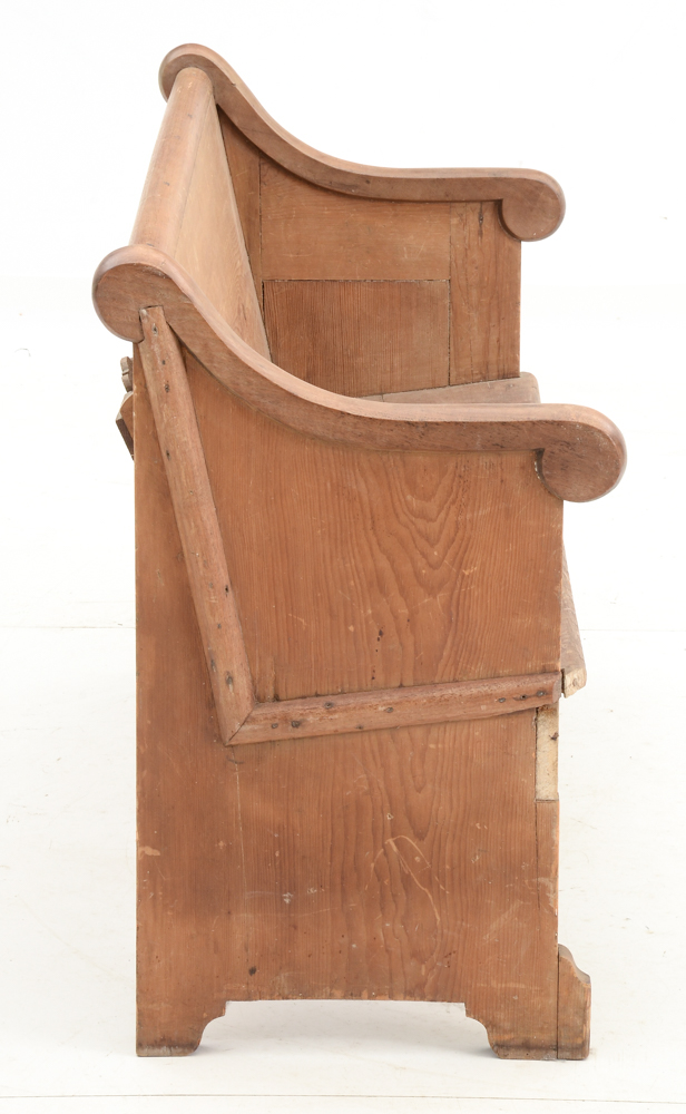 Antique Pine and Poplar Church Pew