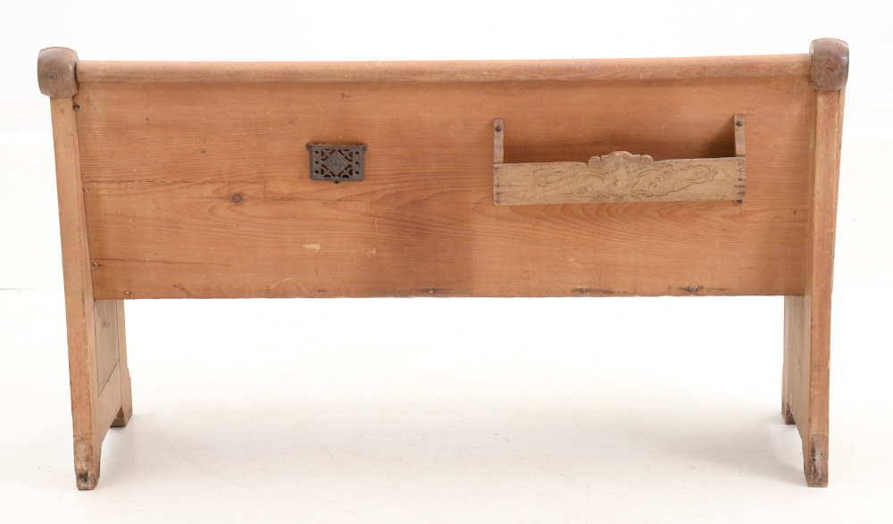 Antique Pine and Poplar Church Pew