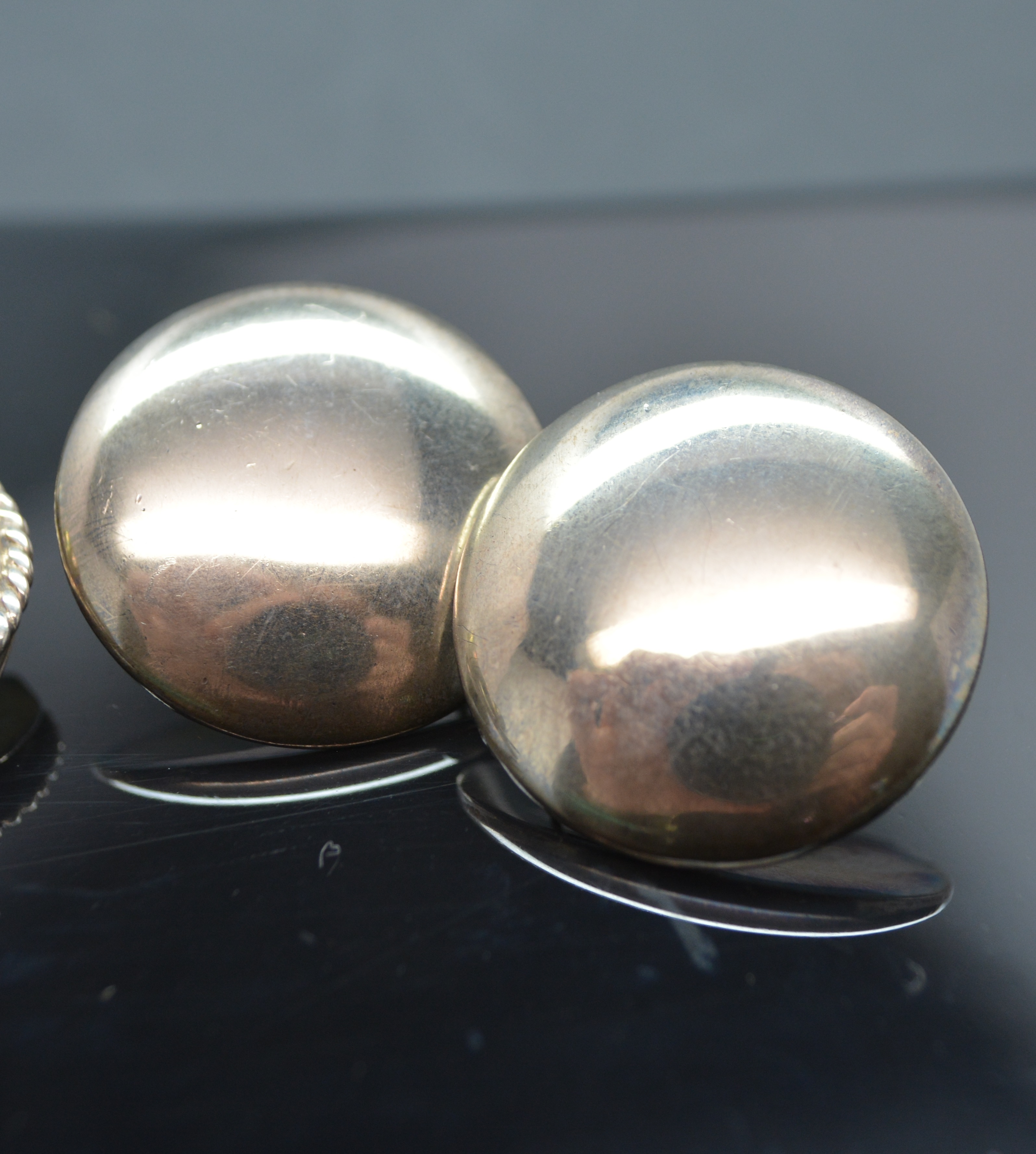 Two Pair Sterling Silver Pierced Earrings