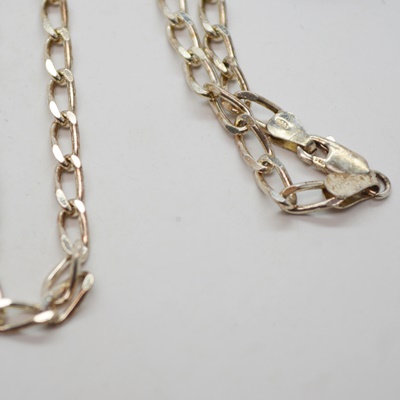 Three Stering Silver Necklaces and Three Sterling Silver Brooches