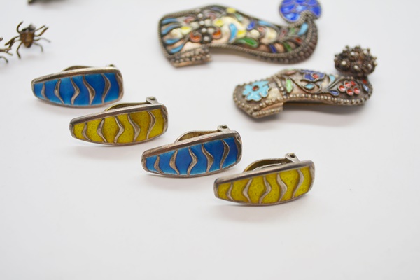 Sterling Silver Brooch and Earring Coillection