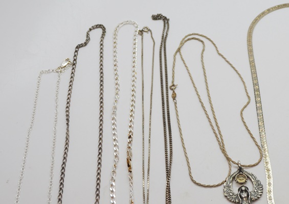 Collection of Sterling Silver Necklaces