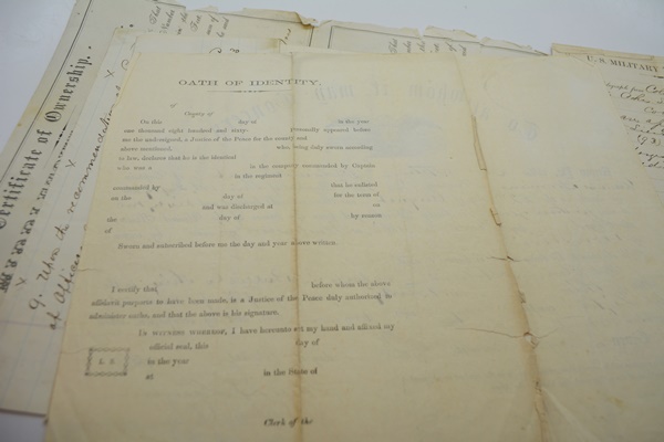 Authentic Civil War Muster Rolls and Correspondence